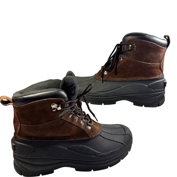Gander Mountain Mens Brown Black Snow Trex SZ 11 Suede Rubber Outdoor Hunting - Picture 2 of 8